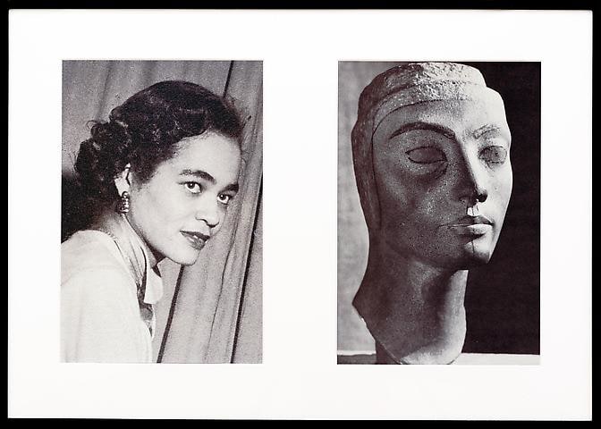Lorraine O&rsquo;Grady, Miscegenated Family Album (Progress of Queens), L: Devonia, age 36; R: Nefertiti, age 36 (1980/1994)
