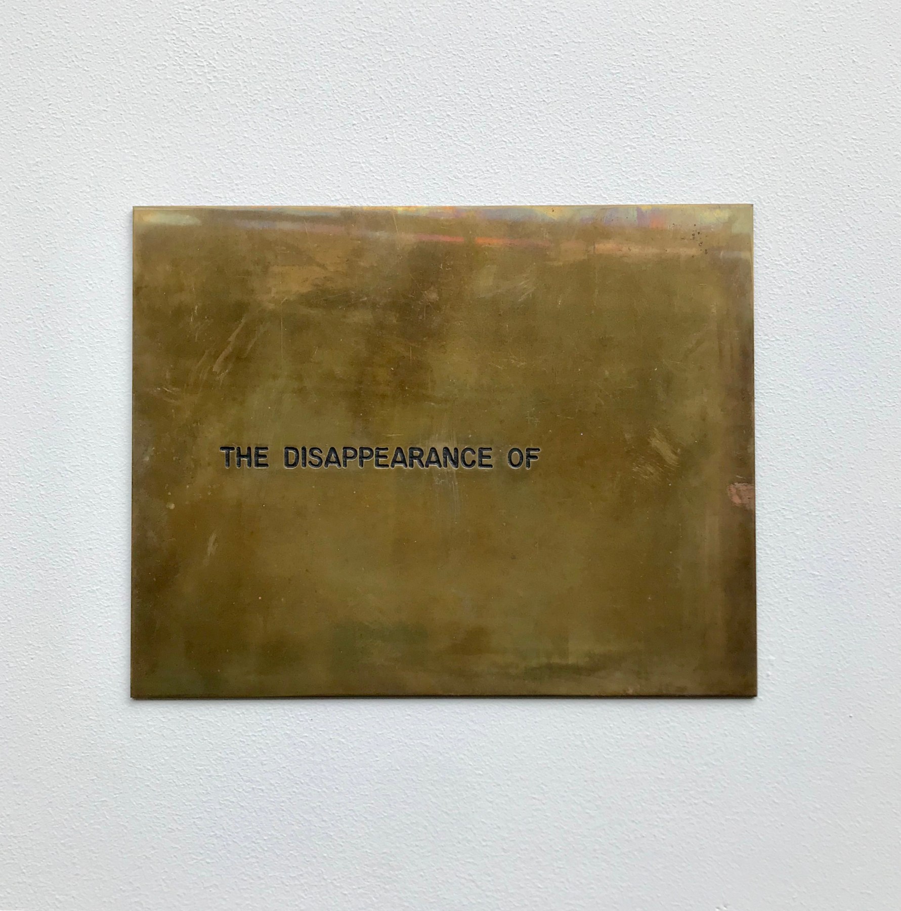 Luis Camnitzer, The Disappearance of..., 1971-1973