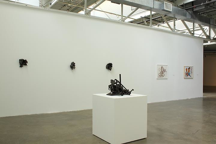 Melvin Edwards, Installation view with Peter Saul (far right), Atlanta Contemporary Art Center (2011)