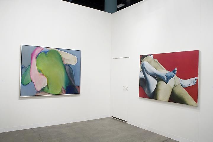 Joan Semmel: Green Heart (1971); Red White and Blue (1973)