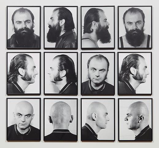Heads (1970) Pigment prints in 12 parts; 11.8h x 9.4w in (30h x 23.9w cm) (each)