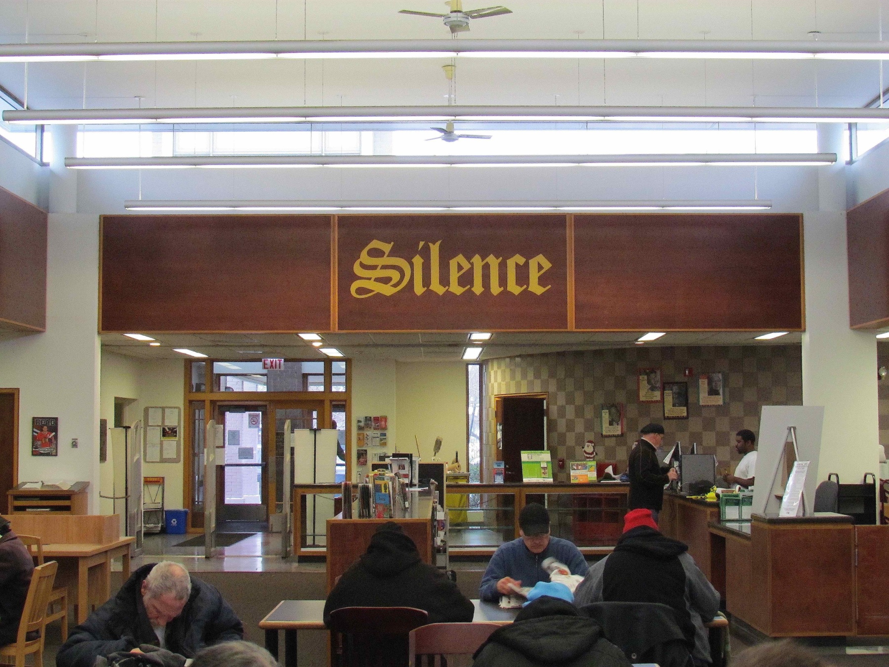 Silence License, 1995Permanent installationChicago Public Library, Mabel Manning Branch