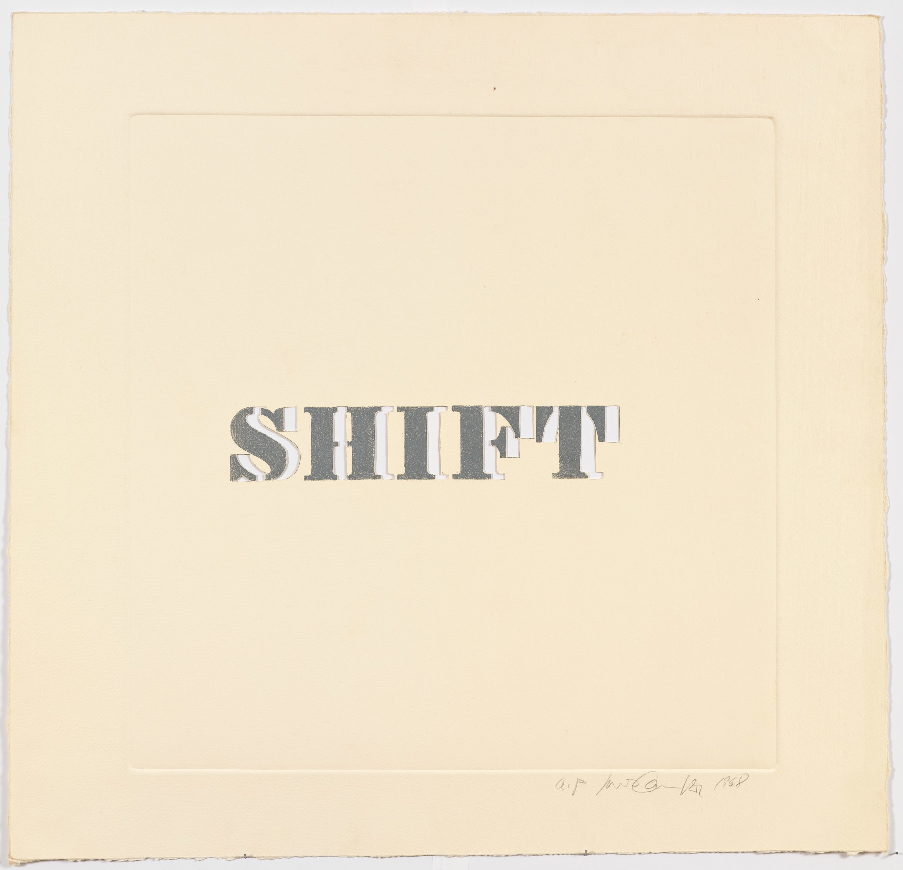 Luis Camnitzer, Shift, 1968