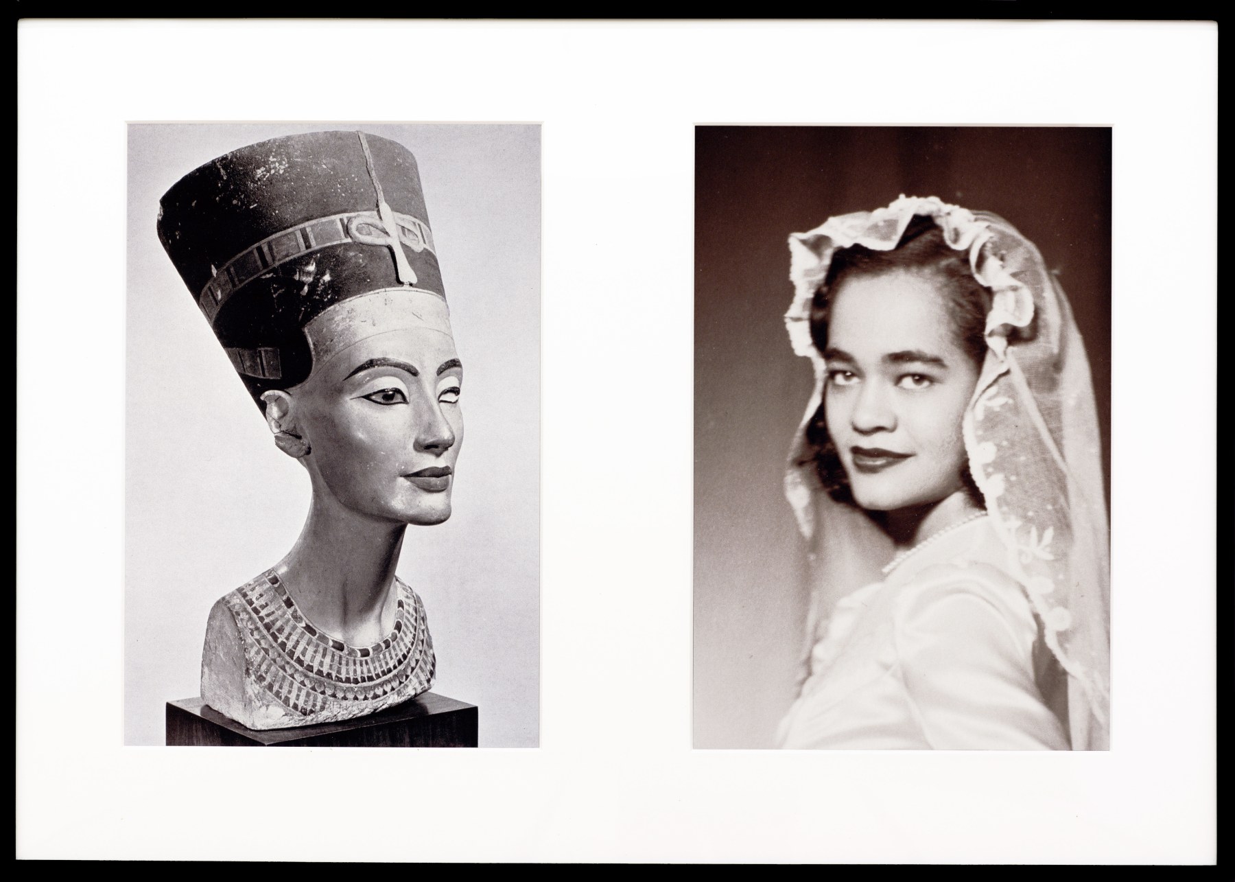 Miscegenated Family Album (Sisters I), L: Nefernefruaten Nefertiti; R: Devonia Evangeline O&#039;Grady, 1980/1994, Cibachrome prints, 26h x 37w in (66.04h x 93.98w cm)