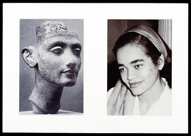 Lorraine O&#039;Grady, Miscegenated Family Album (Young Queens), L: Nefertiti, age 24; R: Devonia, age 24 (1980/1994)