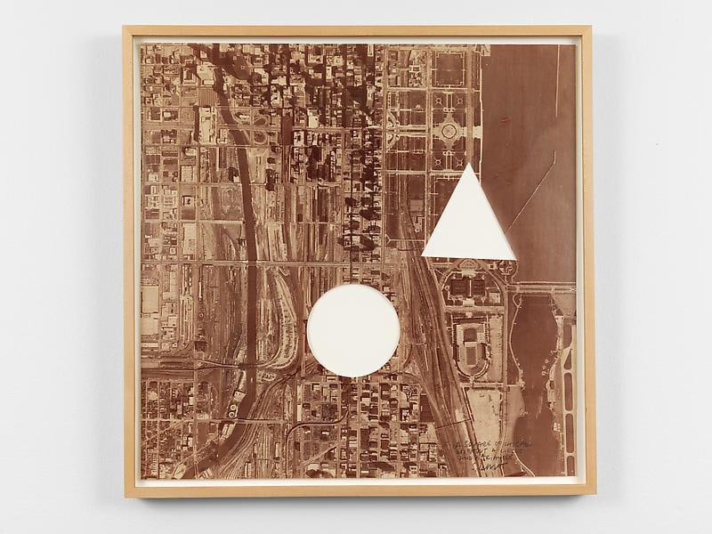 picture of Chicago with a circle and triangle cutout