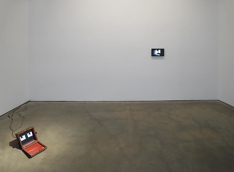 installation view of two videos