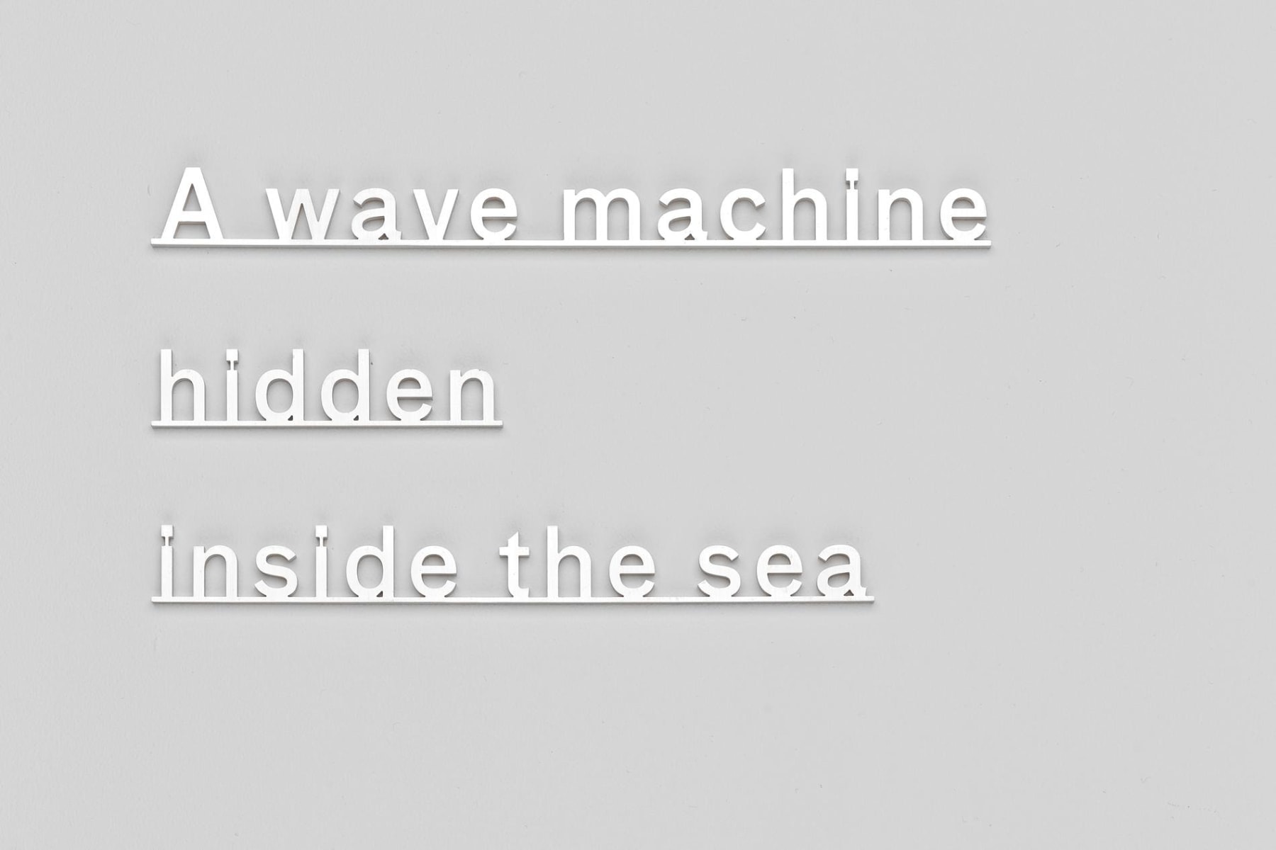 Image of KATIE PATERSON's A wave machine hidden inside the sea, 2015
