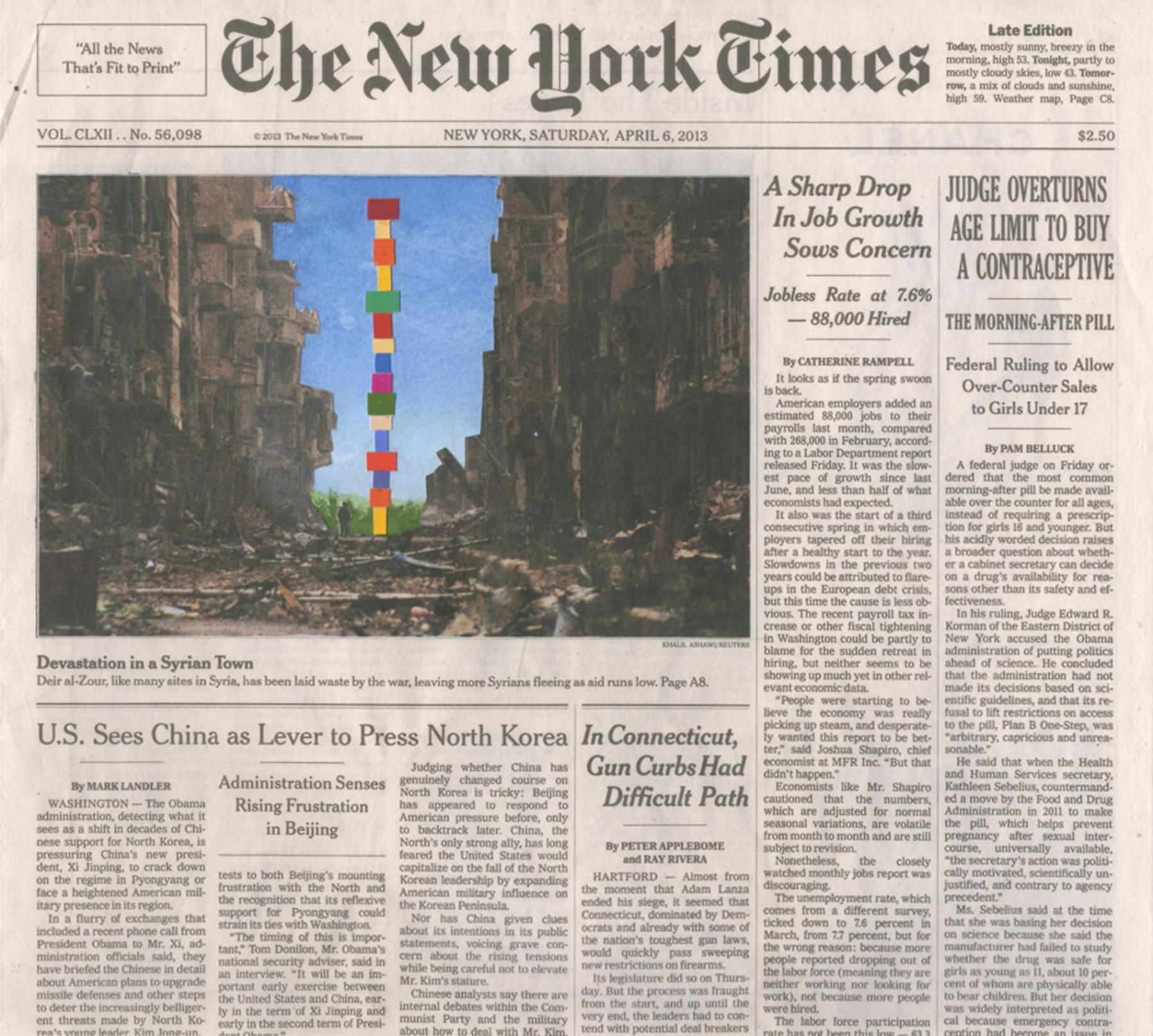 Image of FRED TOMASELLI's Apr. 6, 2013,&nbsp;2014