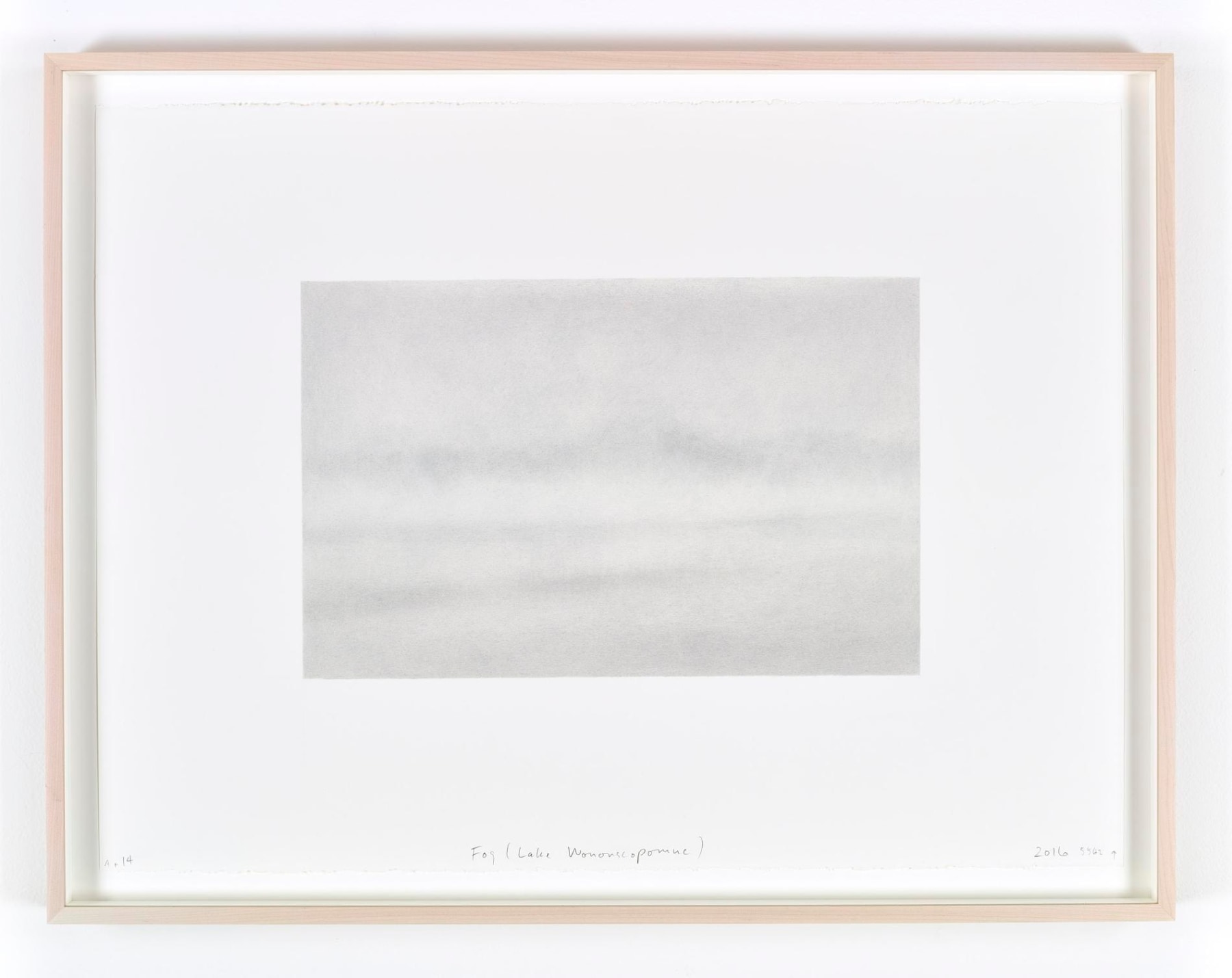 Image of SPENCER FINCH's Fog (Lake Wononscopomuc), 2016