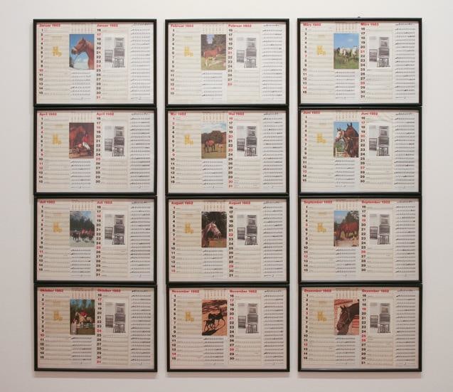 Image of HANNE DARBOVEN's 12 Months with Postcards from Today of Horses, 1982