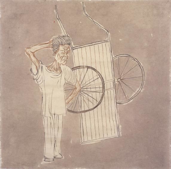 Image of YUN-FEI JI's 季云飞 The Stand-Up Hand Cart 立着的手推车, 2009