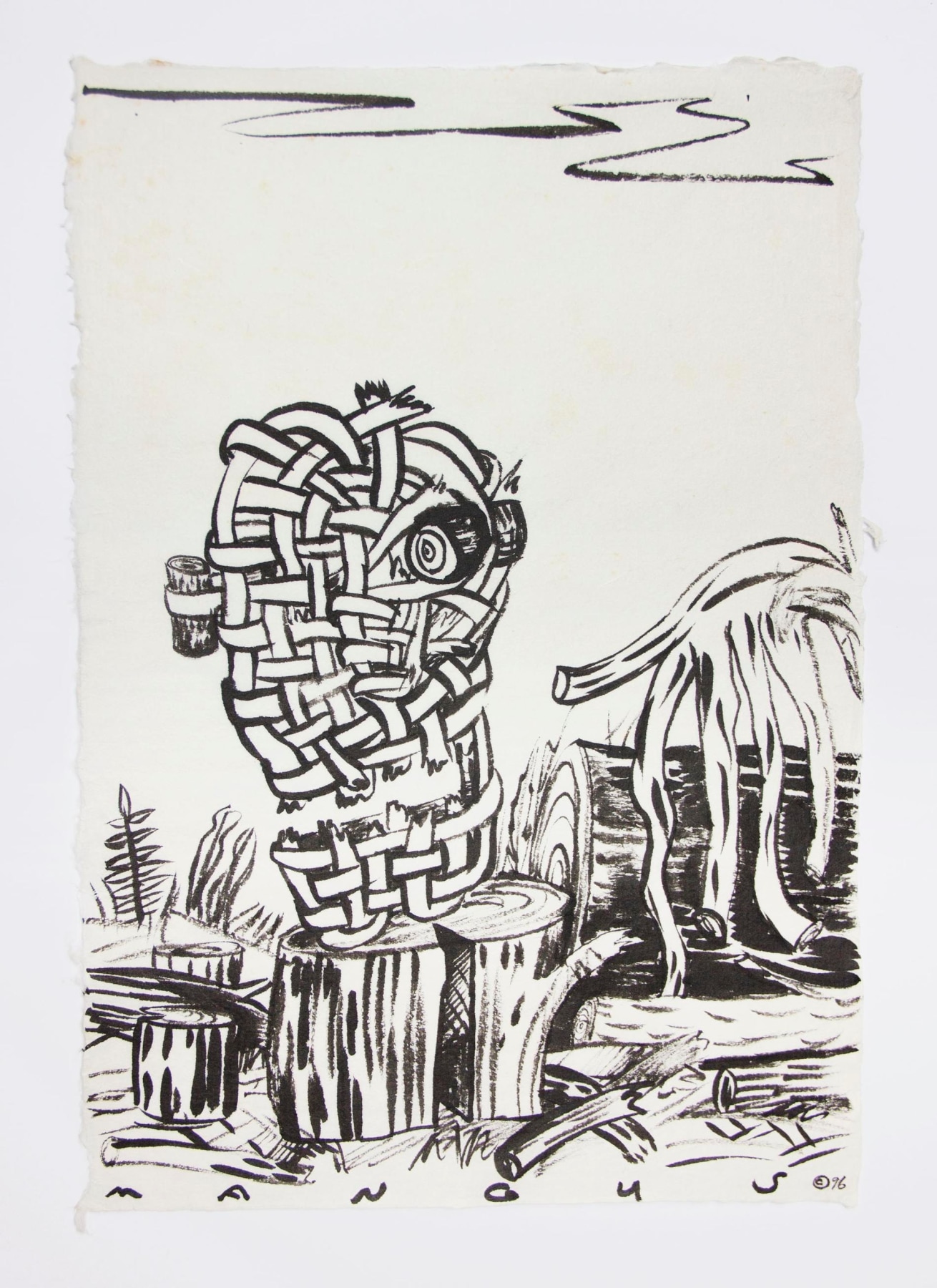 Image of KIRK MANGUS's Basket Head, 1988