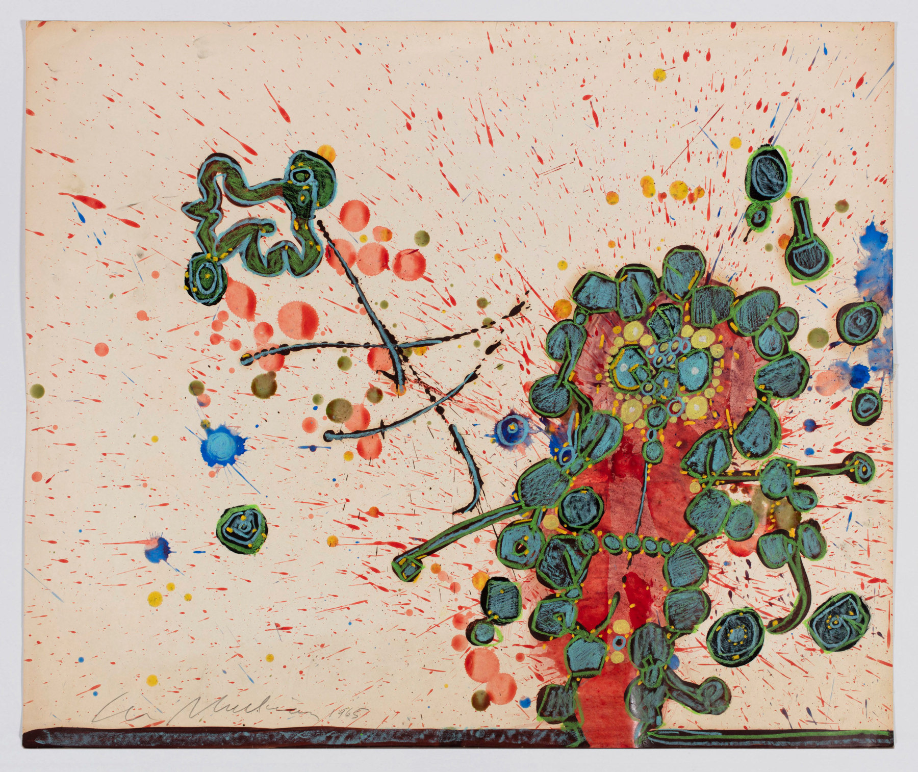 Image of LEE MULLICAN's Angry act, 1965