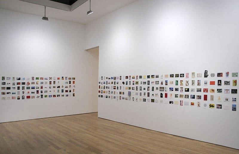 tiny artworks on the wall