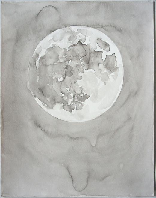 Image of SHI ZHIYING's 石至莹 Palomar&mdash;Moon in the Afternoon 帕洛马尔&mdash;&mdash;黄昏的月亮, 2011-2012