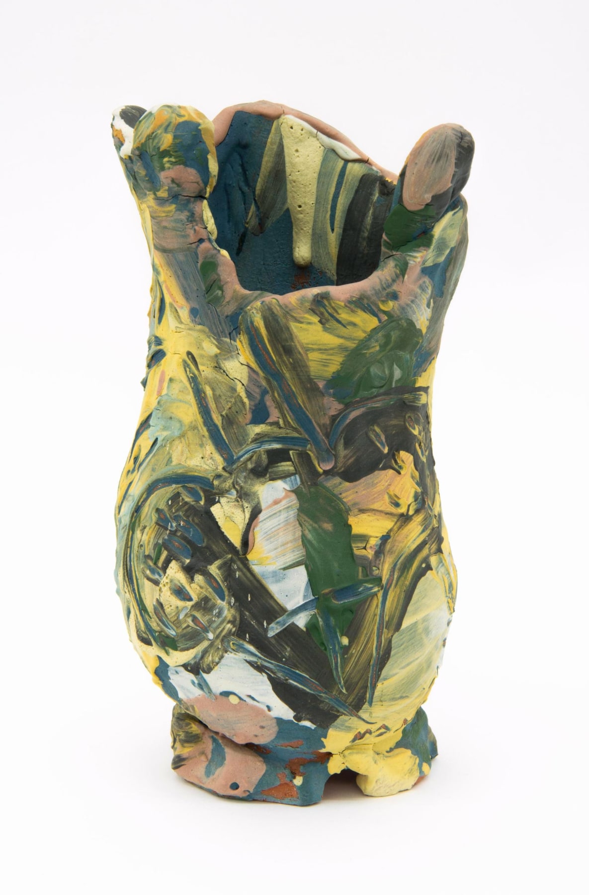 Image of KIRK MANGUS's David and Insect Face Vase, 1982