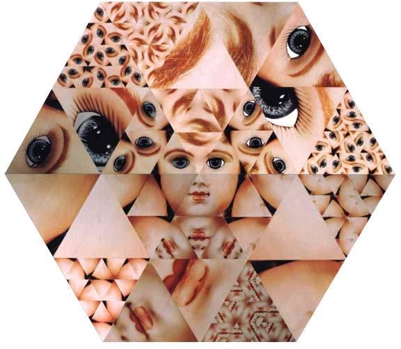 Image of VITO ACCONCI's Blown-Up Baby-Doll (6 Triangle) 放大的玩偶（六组三角形）, 1993