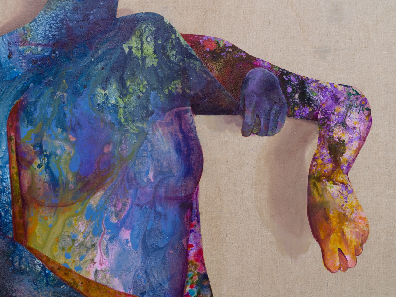 Detail of FIRELEI B&Aacute;EZ's In the manner of water and light, 2019