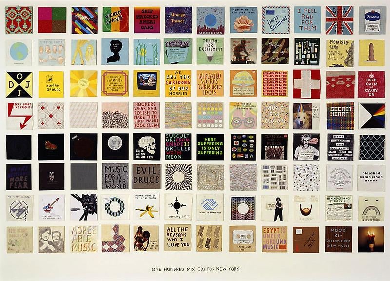 Image of SIMON EVANS's One Hundred Mix CDs for New York, 2008