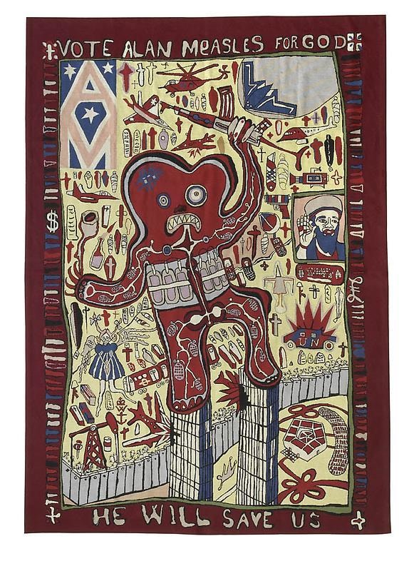 Image of GRAYSON PERRY's Vote Alan Measles for God, 2008