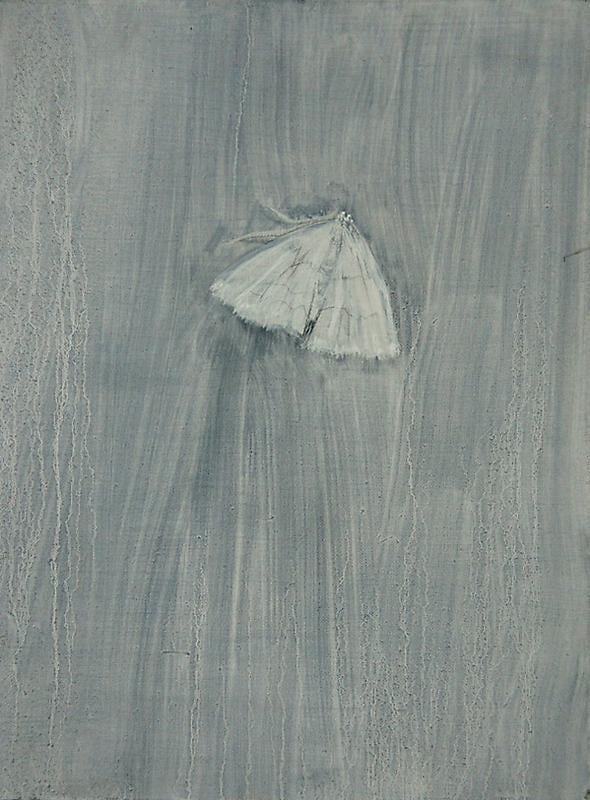 Image of SHI ZHIYING's 石至莹 Moth on the Wall 墙上的飞蛾, 2010