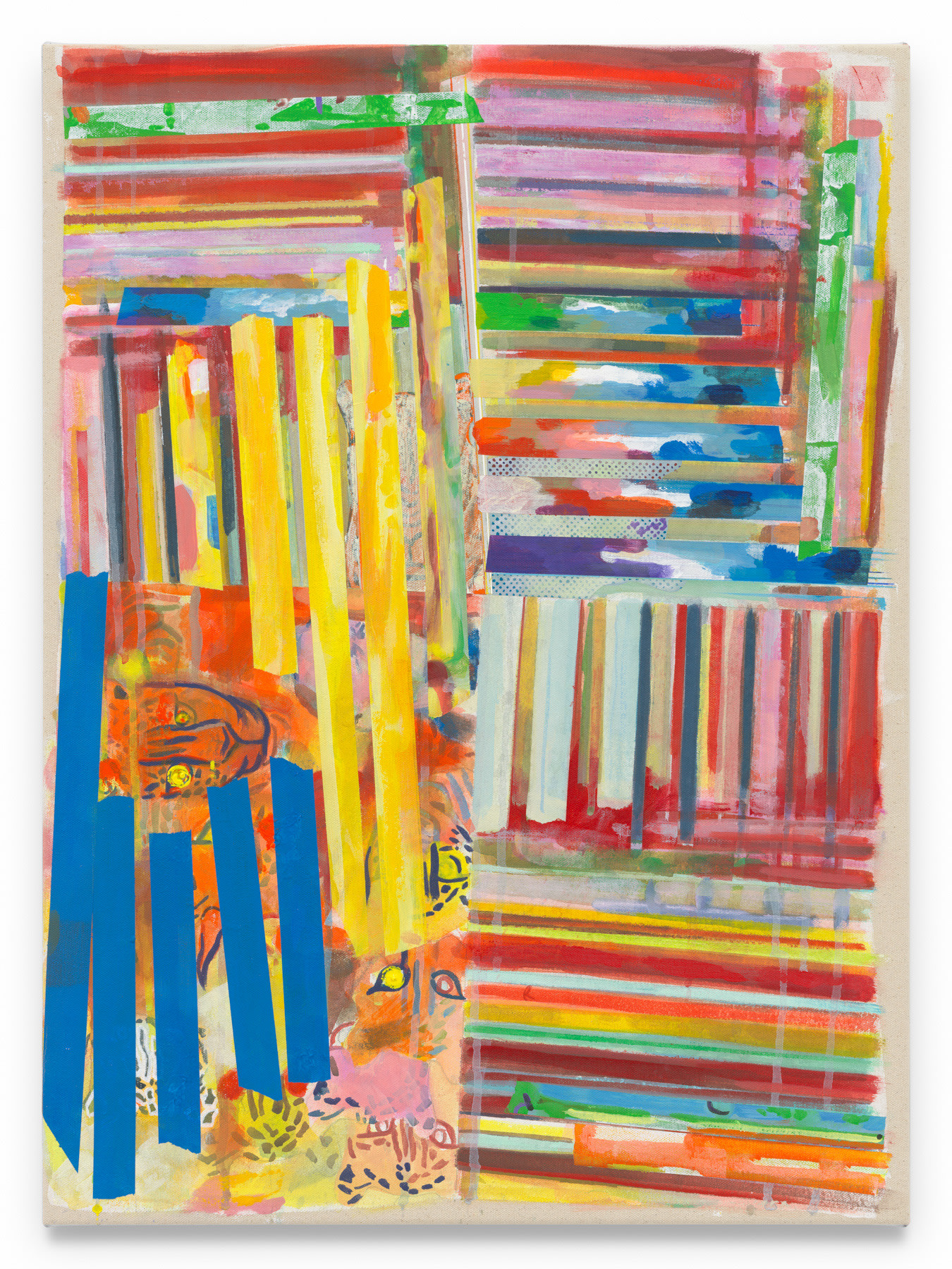 tapecatscape, 2024, Acrylic on canvas, 26 1/2&nbsp; x 19 1/2 inches, 67.3 x 49.5 cm,&nbsp;MMG#37251