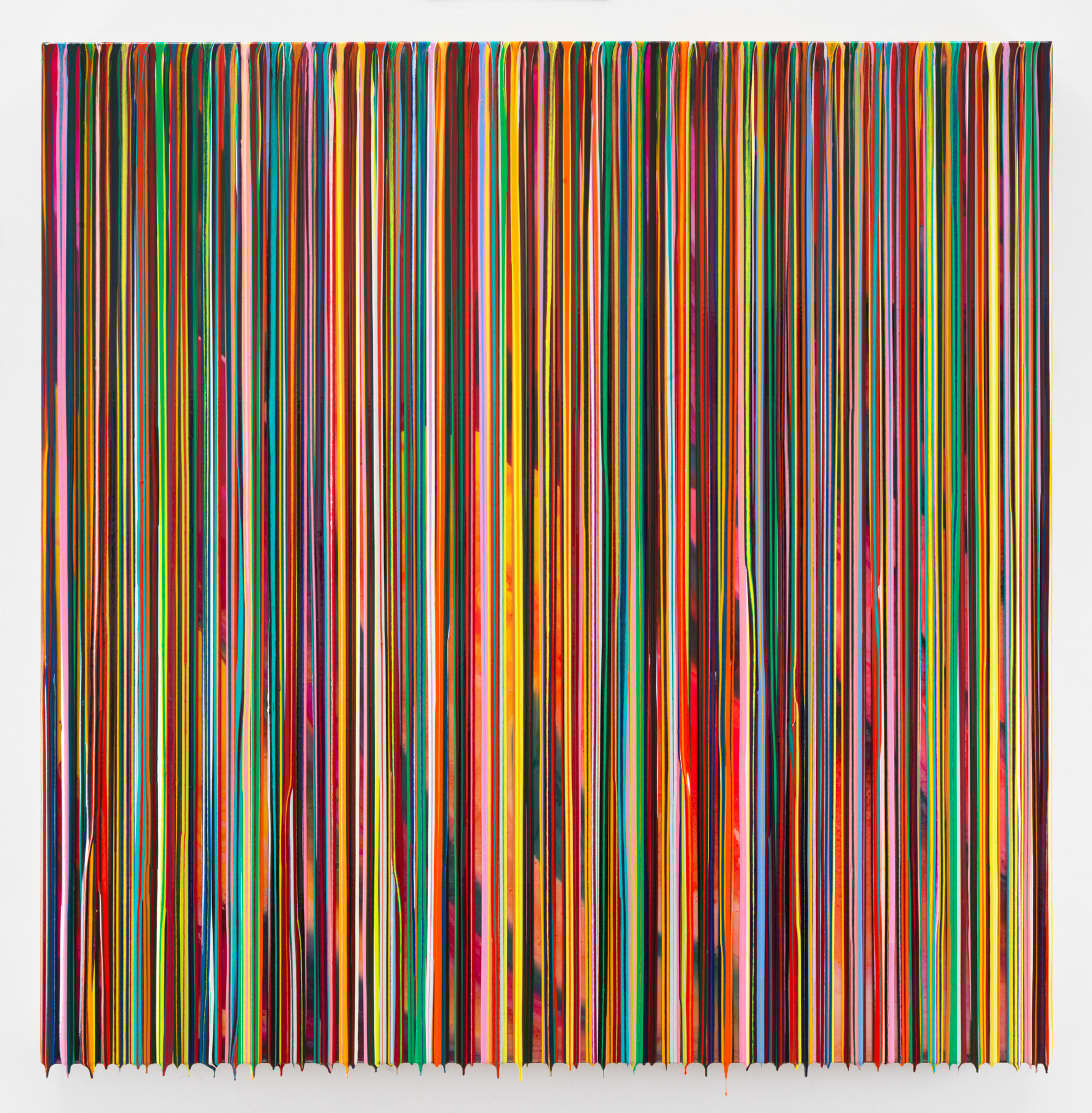 WEWILLFINDNOWTOMORROW(BRUELLEN), 2016, Epoxy resin and pigments on wood, 60 x 60 inches, 152.4 x 152.4 cm, AMY#28370