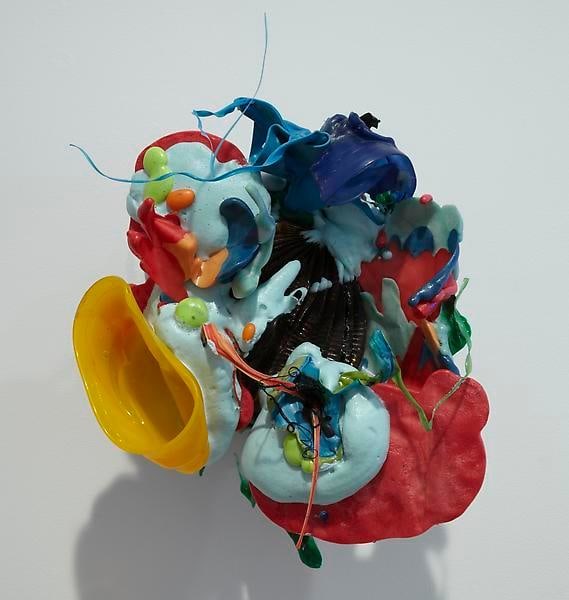 Rangoli,&nbsp;2012, Pigmented expanded foam, melted plastic, 16 x 14 x 17 1/2 inches, MMG#20618