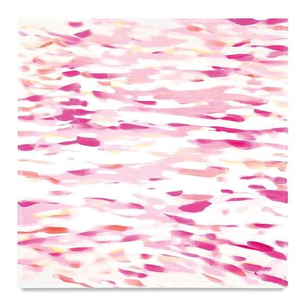 Wave Detail (Pink), 2017, Mixed media oil on canvas, 63 x 63 inches, 160 x 160 cm, AMY#28896