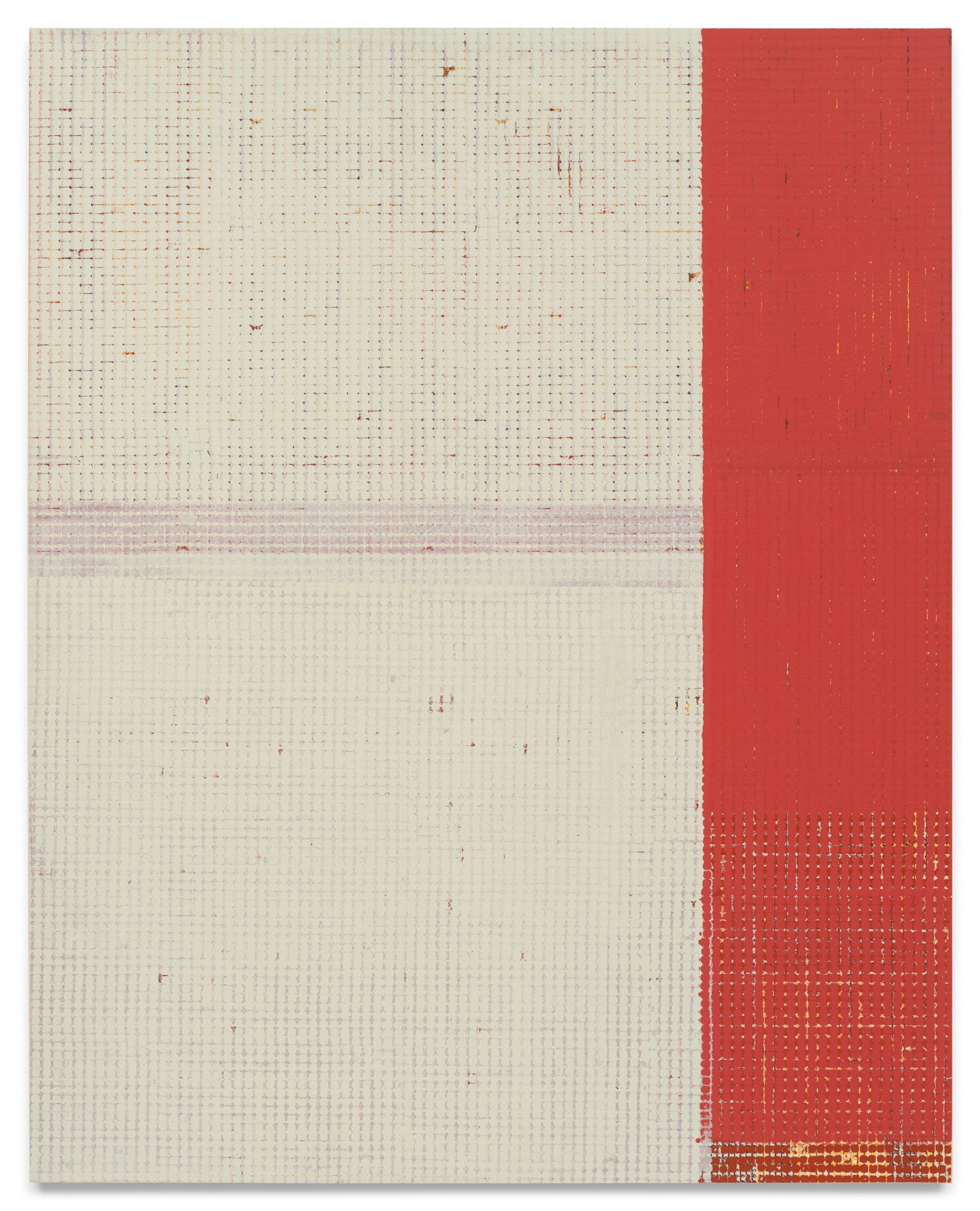 Aggregate B (rose spine), 2024, Oil and acrylic on canvas on panel,