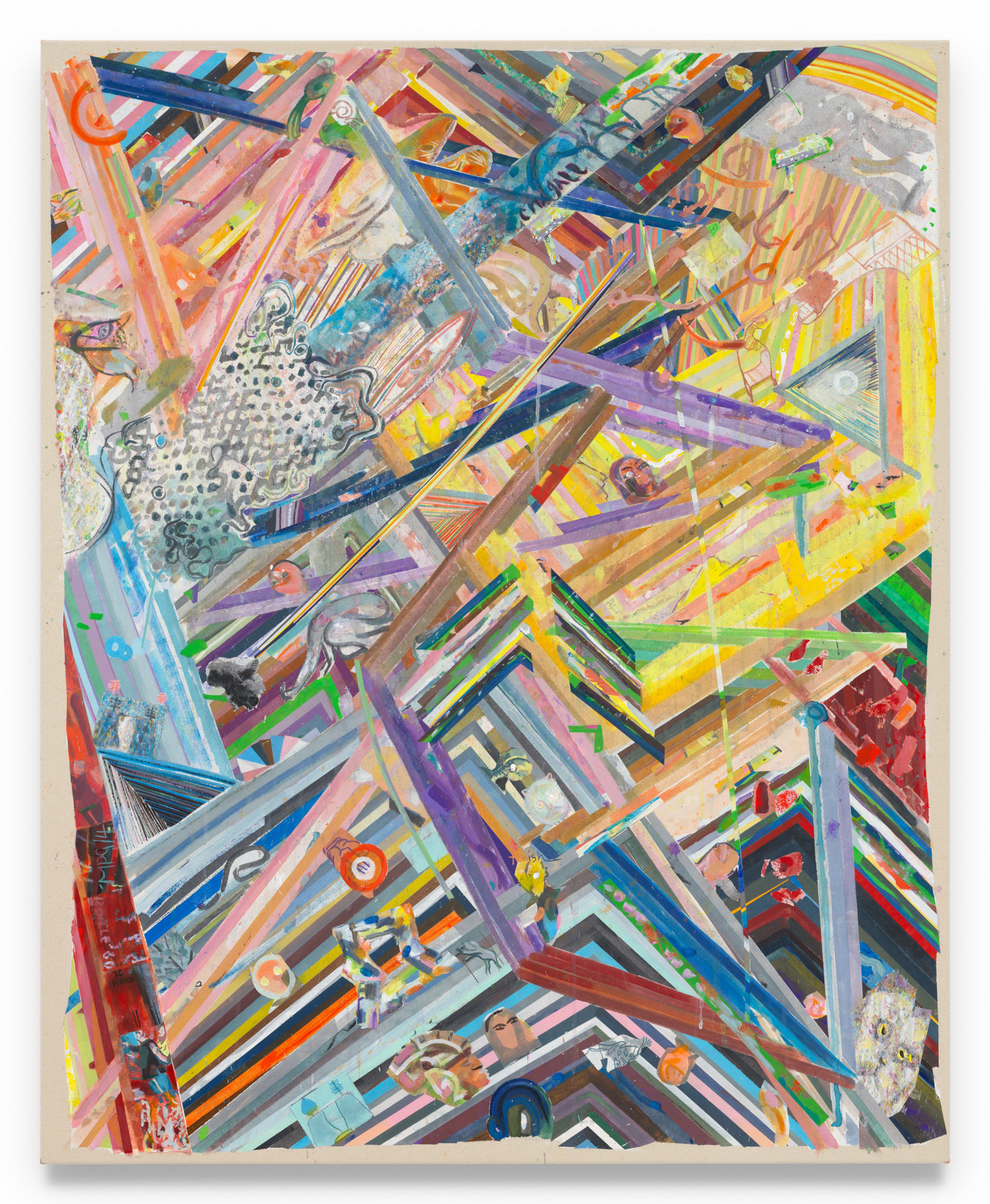 zigzagtilt, 2024, Acrylic on canvas, 52 x 45 inches, 132.1 x 114.3 cm,&nbsp;MMG#37421