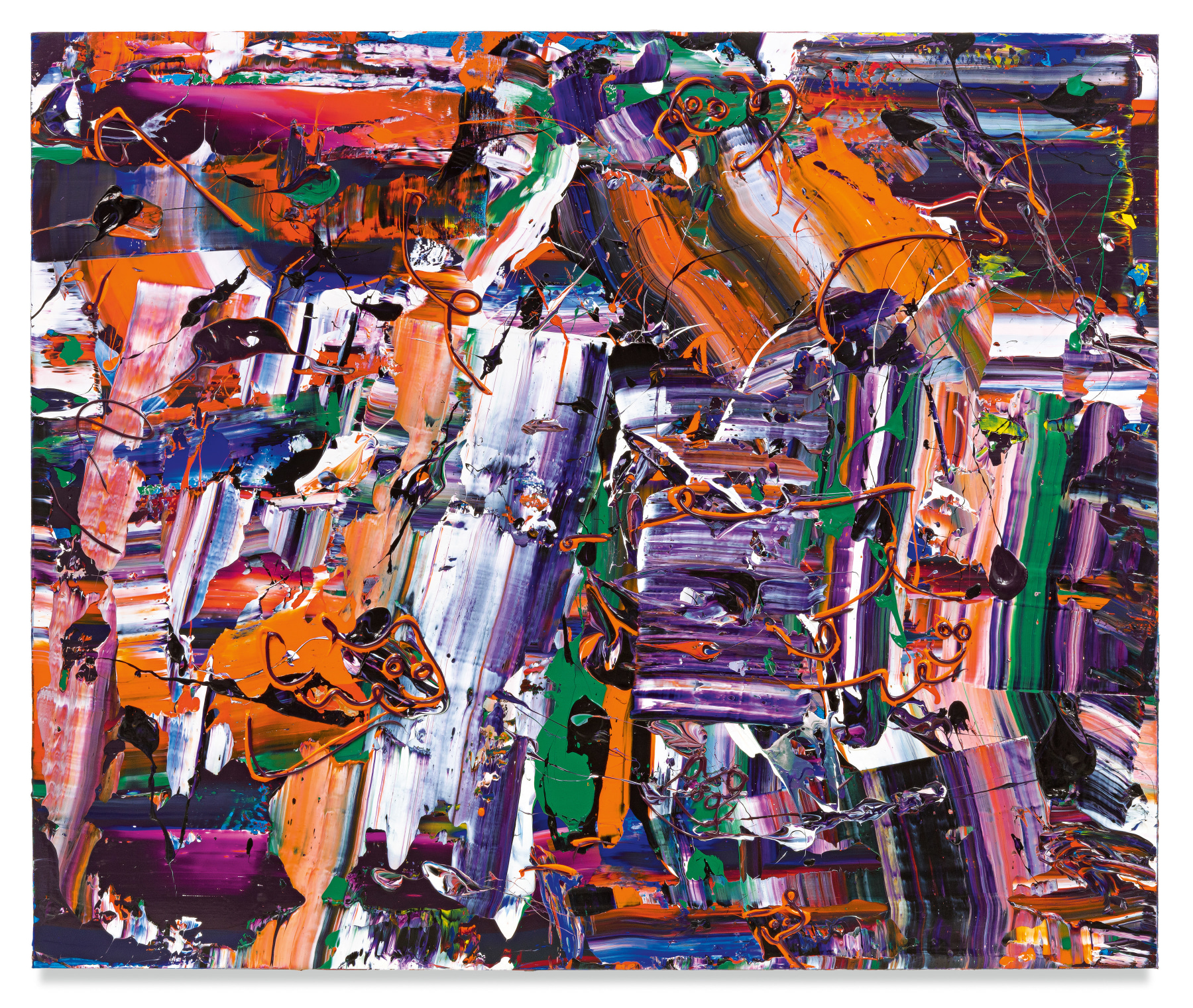 Michael Reafsnyder, Purple Machine, 2019, Acrylic on linen