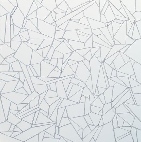 Carlos Rol&oacute;n/Dzine, Untitled, 2015, Mirror, resin, and crystalline on aluminum panel, 25 x 25 x 2.5 inches, 63.5 x 63.5 x 6.4 cm, A/Y#22679