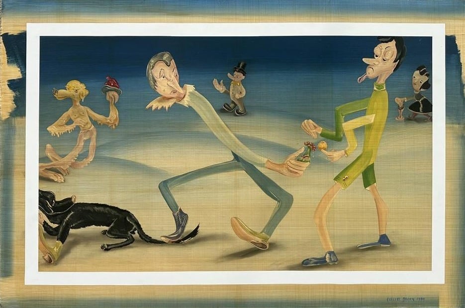 Emergence No. 73, 1994, Pencil and acrylic on canvas,
24 x 36 inches.&amp;nbsp;