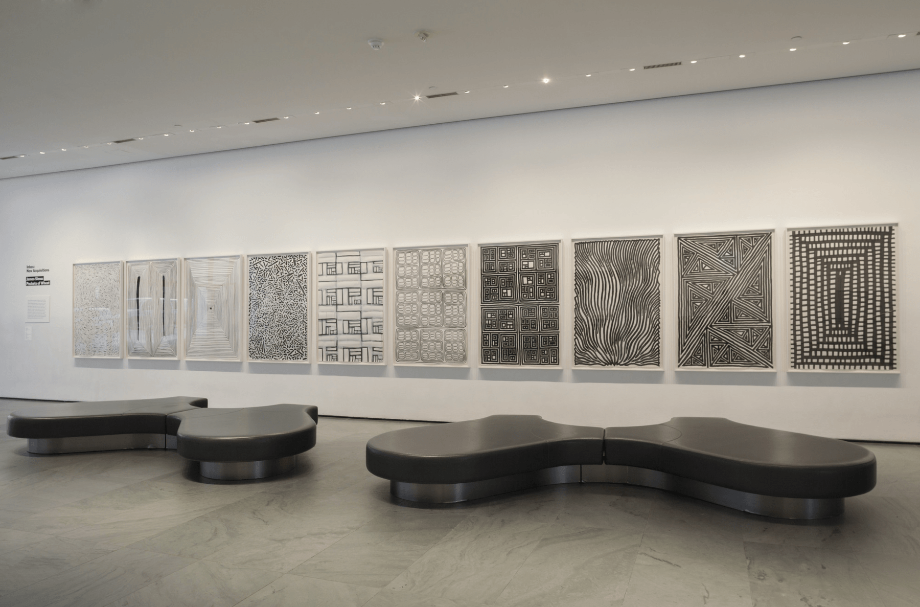Installation view of James Siena&amp;rsquo;s&amp;nbsp;Pockets of Wheat.&amp;nbsp;1996. The Museum of Modern Art, New York. &amp;copy; 2016 James Siena Photo: Yan Pan