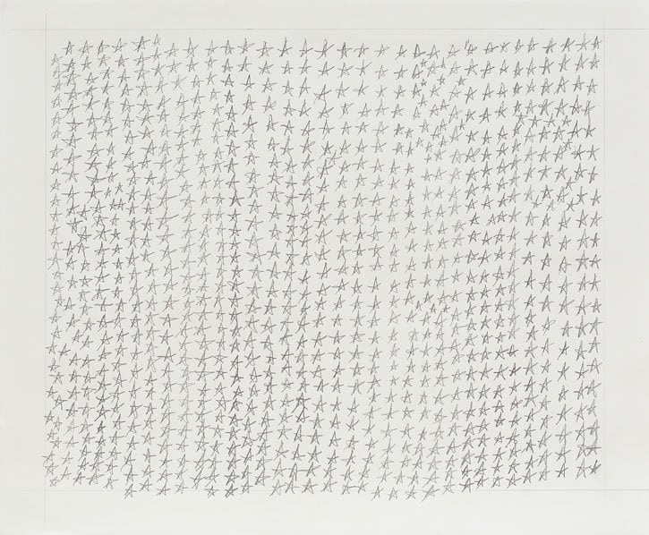 Jacob Hashimoto, Untitled III, 2011, Graphite on paper, 14 x 17 inches, 35.6 x 43.2 cm, A/Y#22663