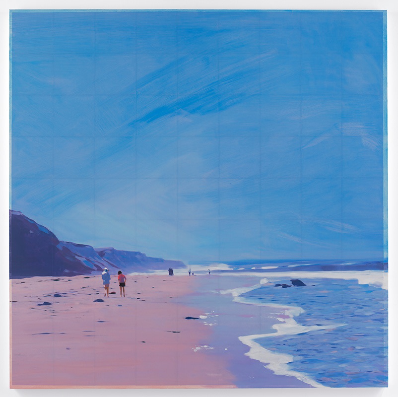 Isca Greenfield-Sanders,&nbsp;Slipper Cove, 2018,&nbsp;Mixed media oil on canvas,&nbsp;63 x 63 inches,&nbsp;160 x 160 cm, MMG#29711