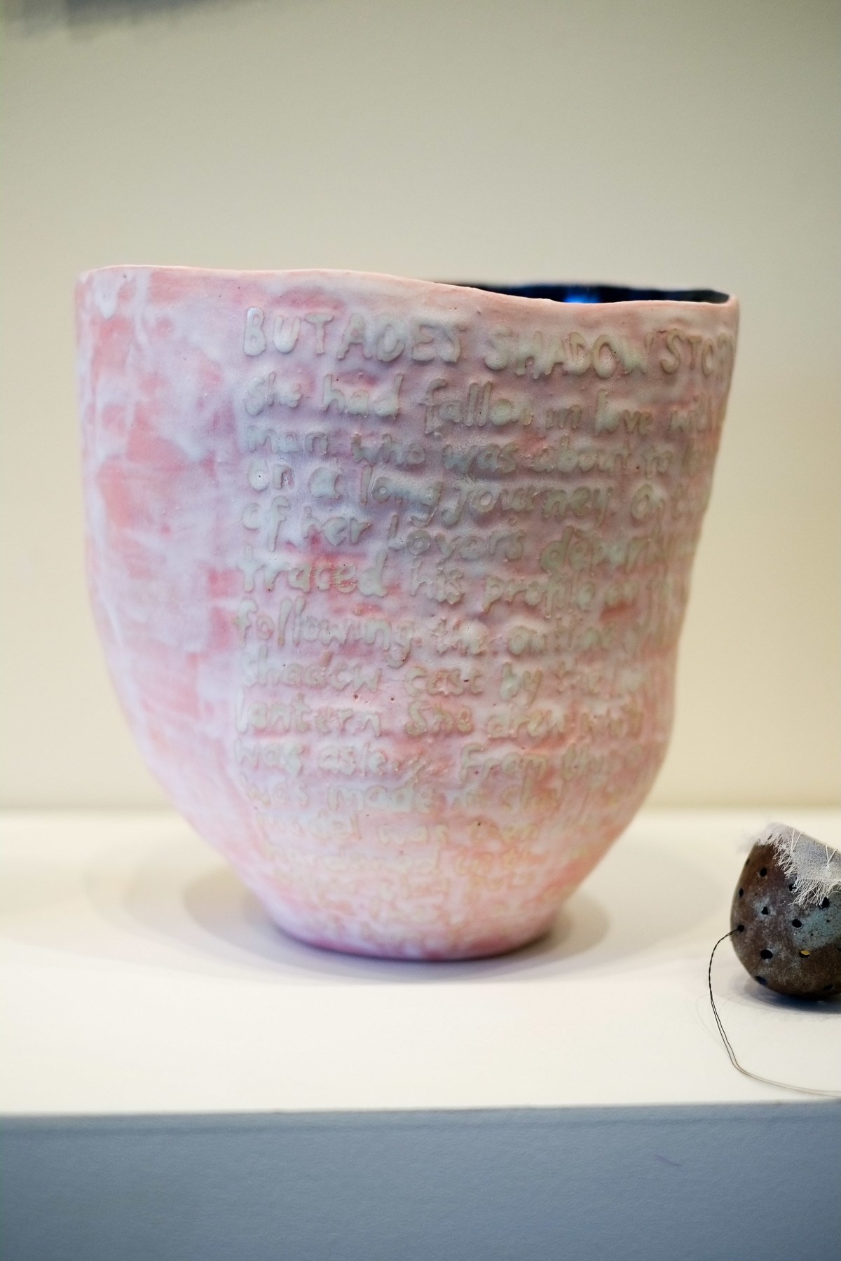 Amanda Humphries, Butades Shadow Vessel, Water-etched stoneware