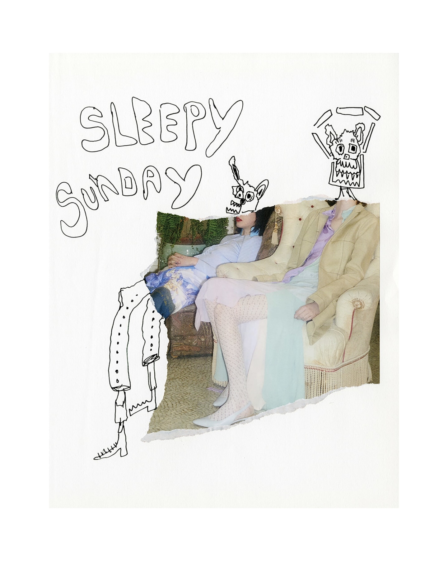 Michael Stiegler  Sleepy Sunday (unframed), 2019 art from the exhibition on Bowery at Lone Goat Gallery