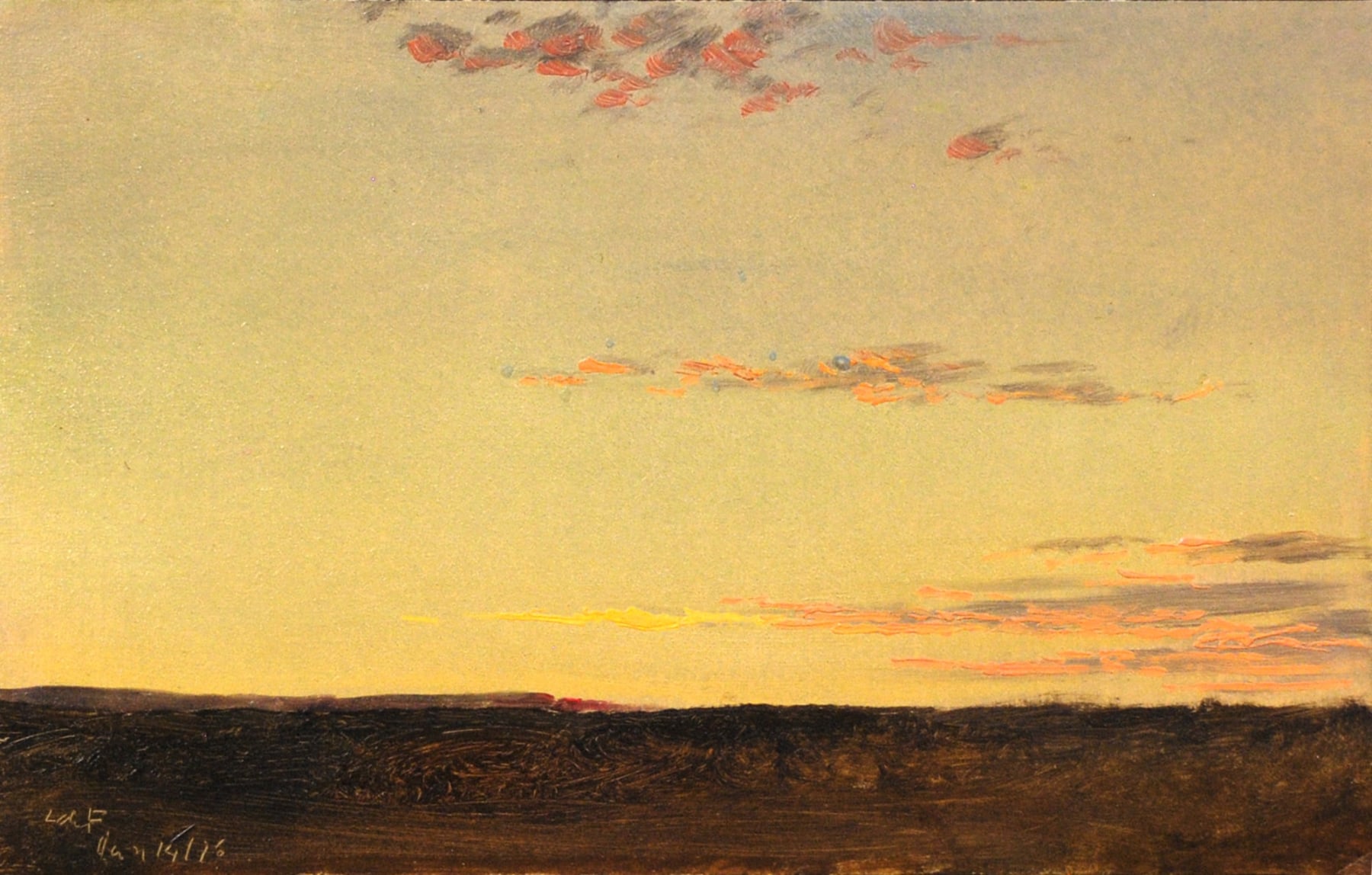 LOCKWOOD DE FOREST (1850-1932), Winter Sunset along the Nile, January 14, 1876