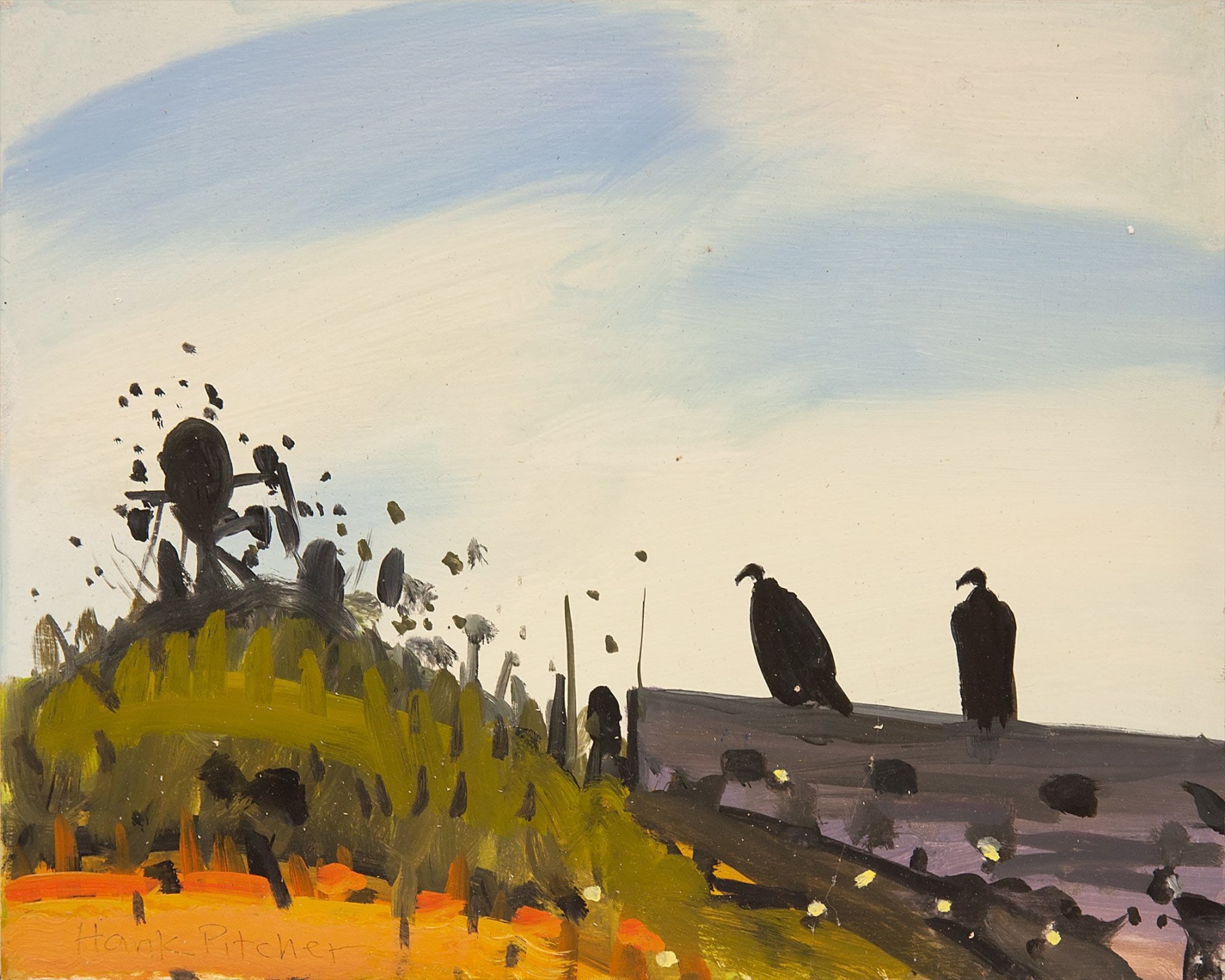 HANK PITCHER, Two Vultures, 2016