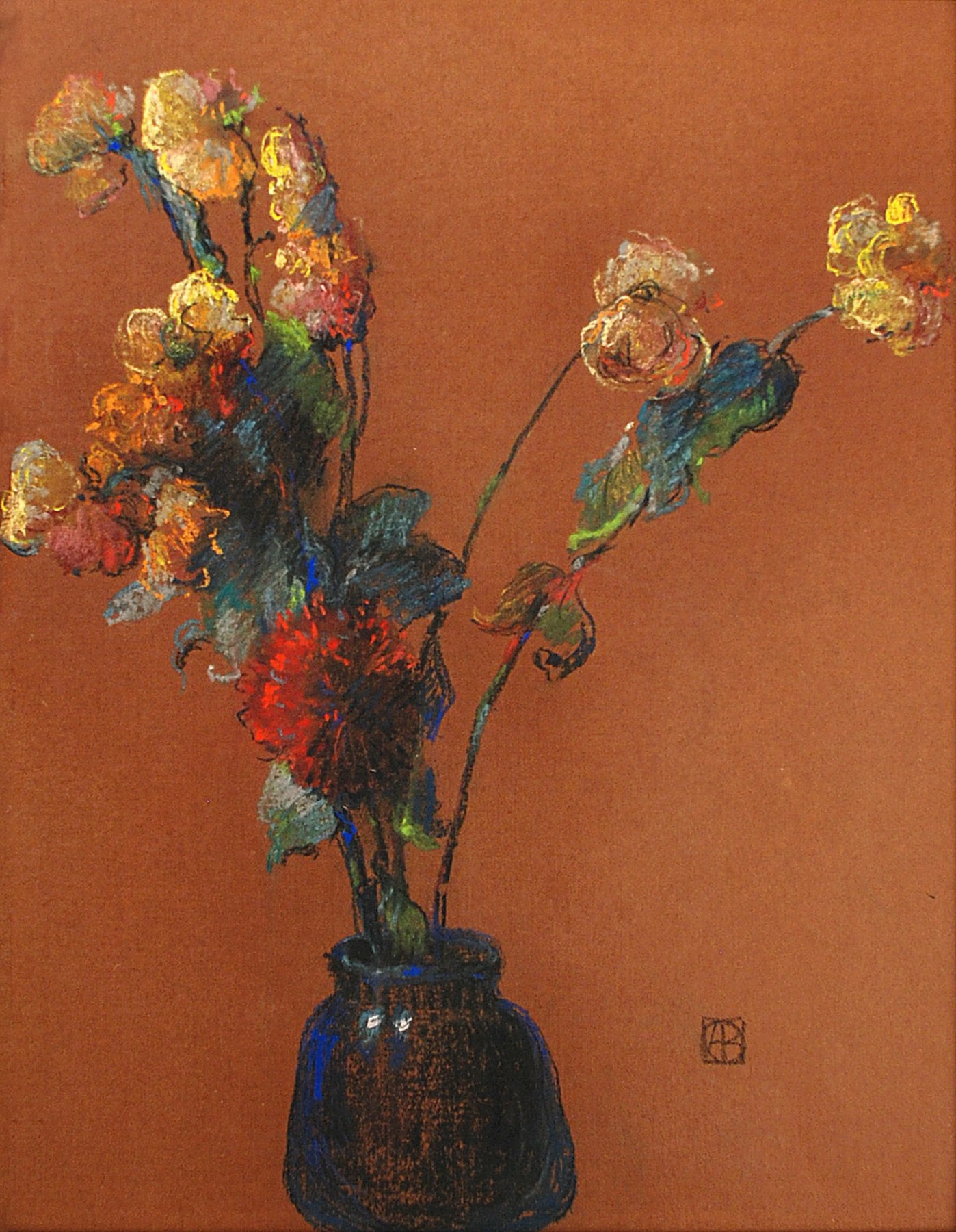 LEON DABO (1864-1960), Abstraction avec un Zinnia, c. 1915