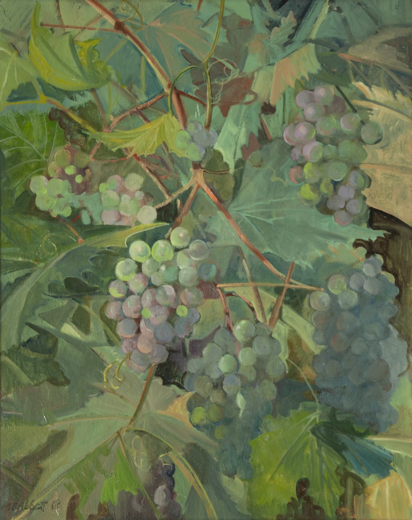 MEREDITH BROOKS ABBOTT, Grapes Turning, 2018
