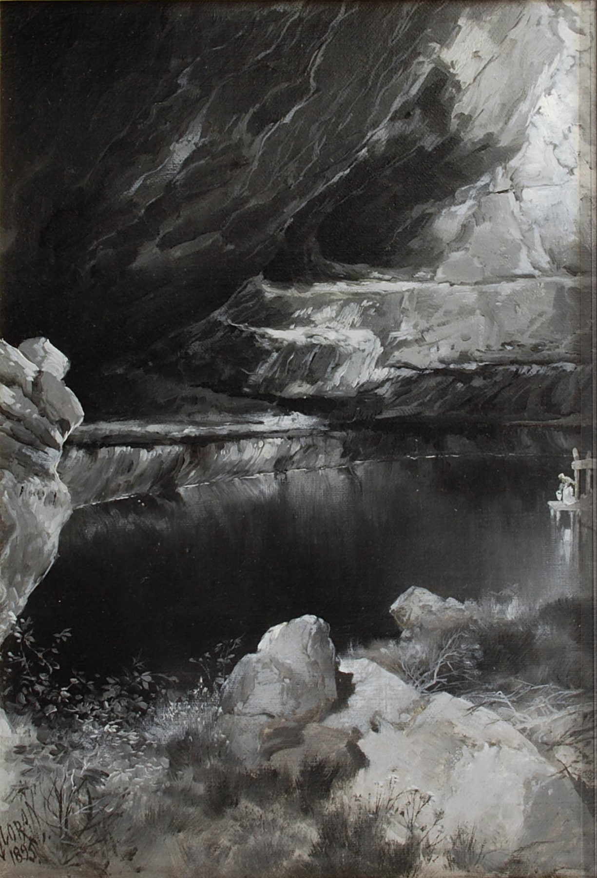 Thomas Moran, Water Caves at Kanab, Utah, 1895