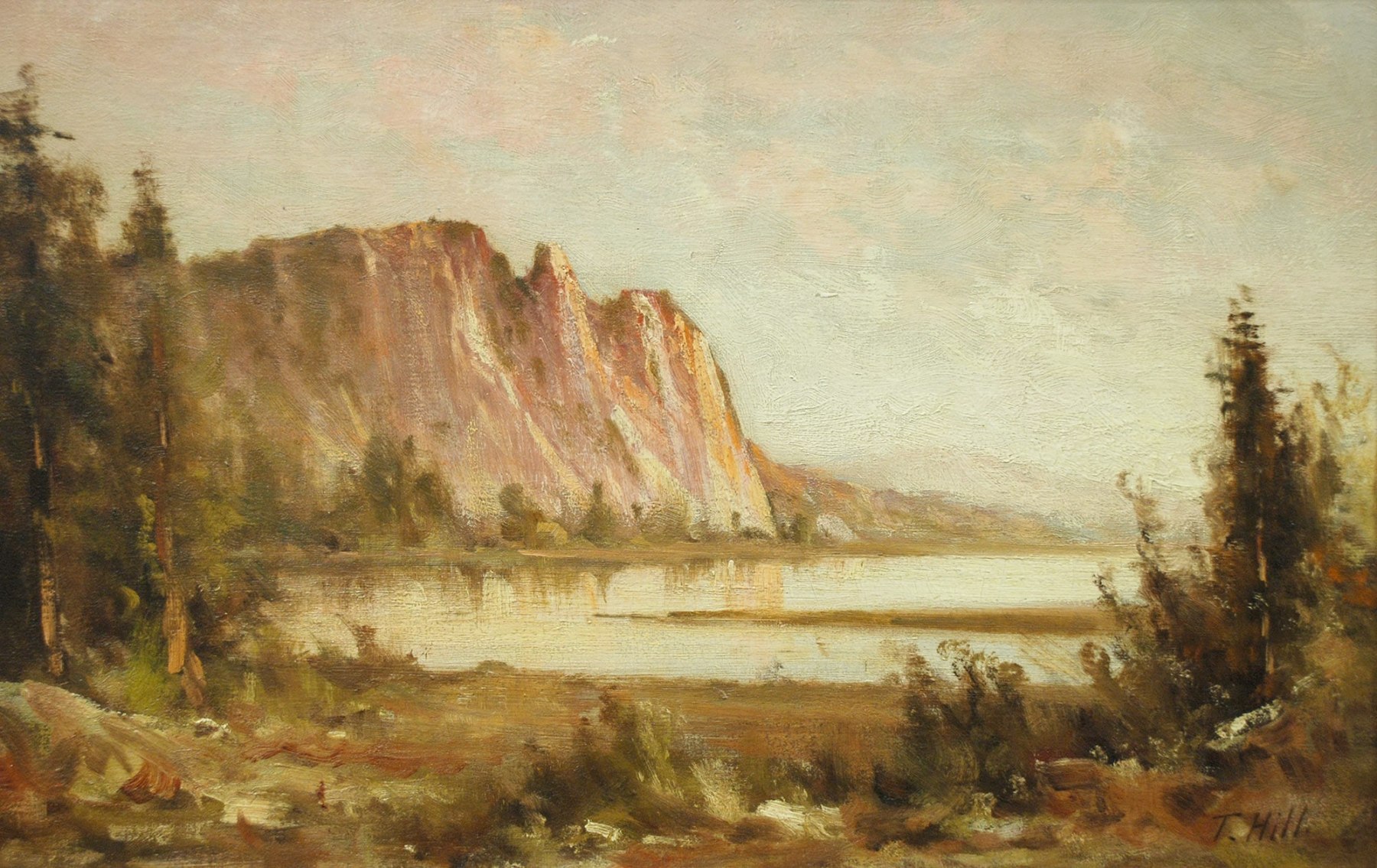 THOMAS HILL (1829-1908), Lake View at Dawn, c. 1880s