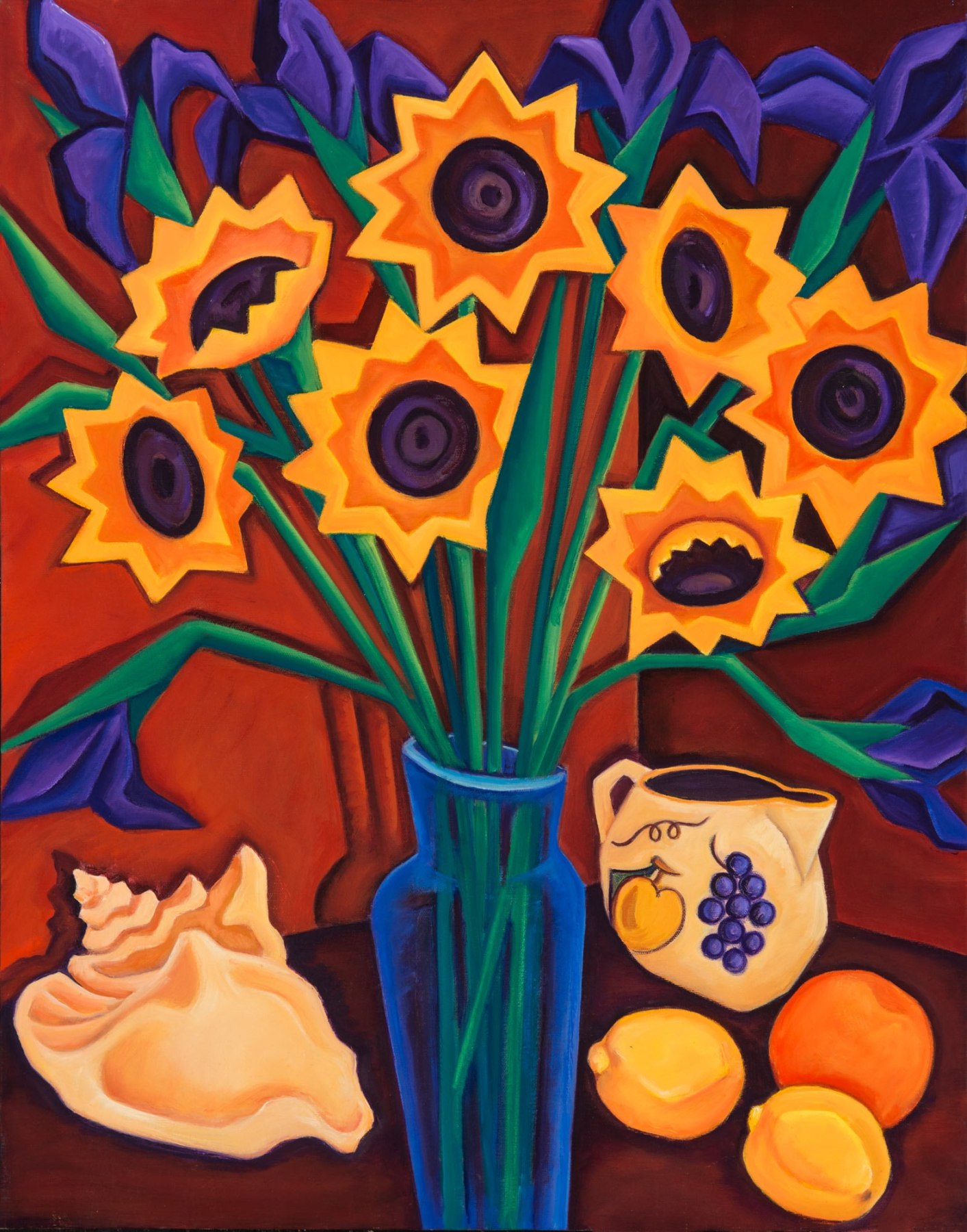 ANGELA PERKO , Still Life with Sunflowers, 2012