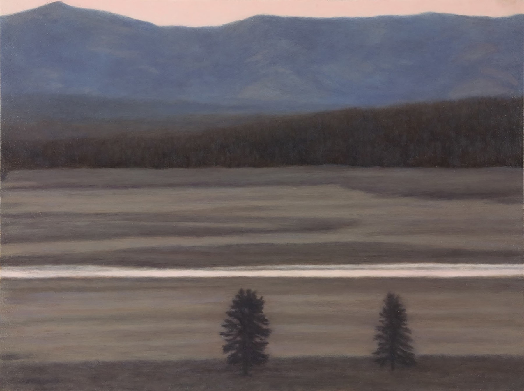 Pamela Kendall Schiffer, Yellowstone River, Hayden Valley, 2018