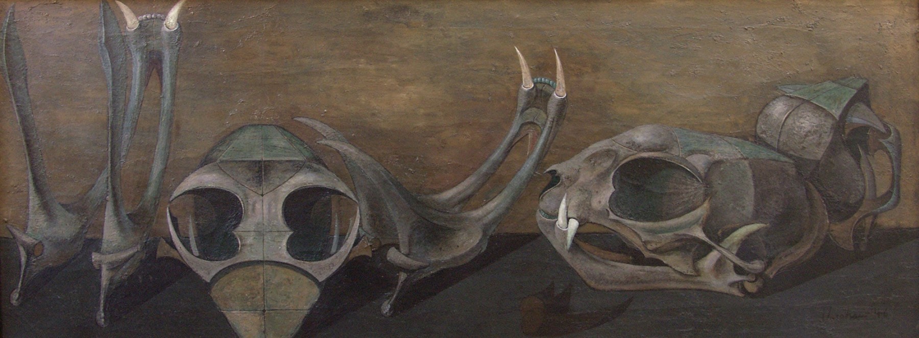 HOWARD WARSHAW (1920-1977), Cat Skulls, 1946