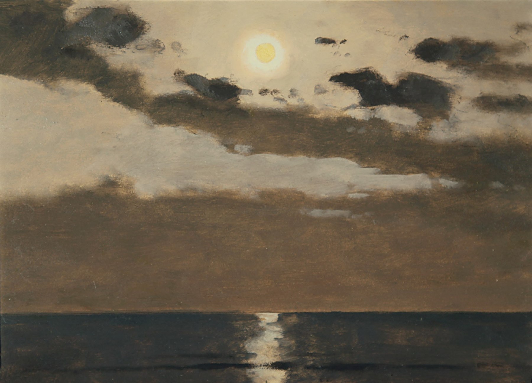 LOCKWOOD DE FOREST (1850-1932), Sublime Moonlight from the Shore, 1918